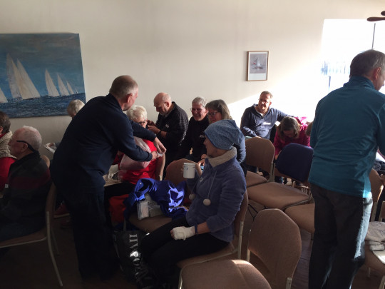 Neben der Theorie wurde auch praktisch geübt