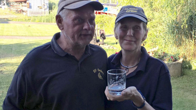 Stolze Vierte: Anja und Uwe