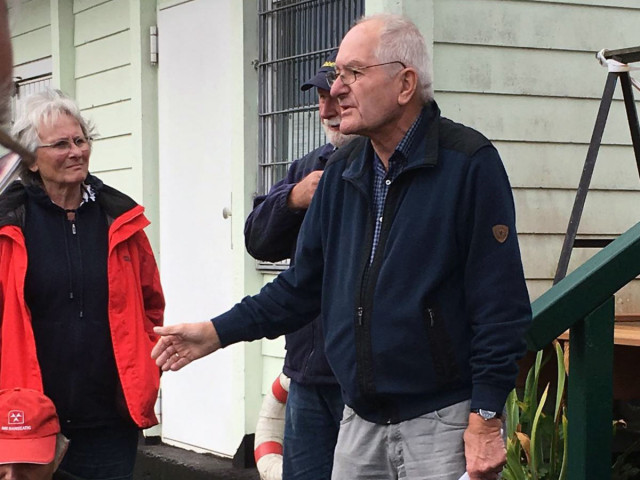 Unser Vorstand Peter Herrwaldt erklärt den geplanten Ablauf ...