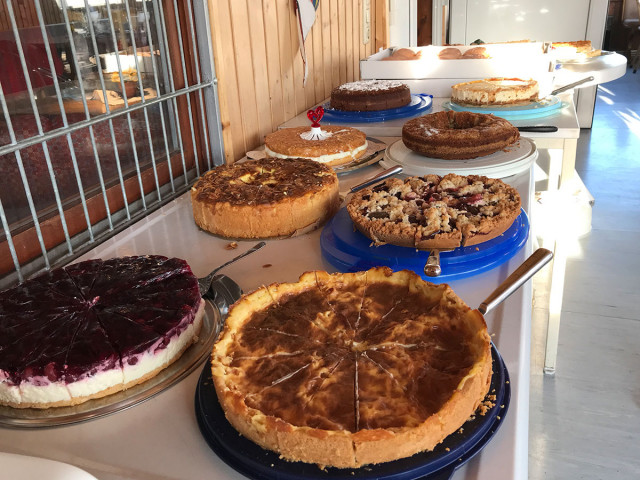 Lecker: Das Kuchenbuffet am Nachmittag