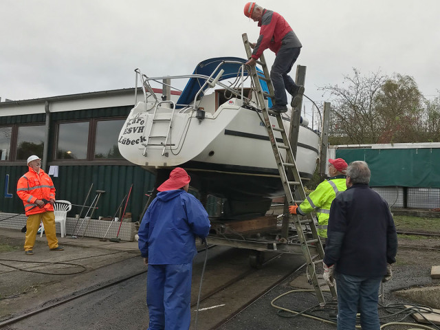 Schnell noch runter ...