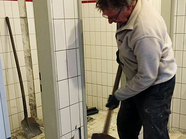 Gerd hat den großen Hammer geschwungen ...