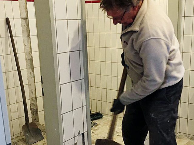 Gerd hat den großen Hammer geschwungen ...