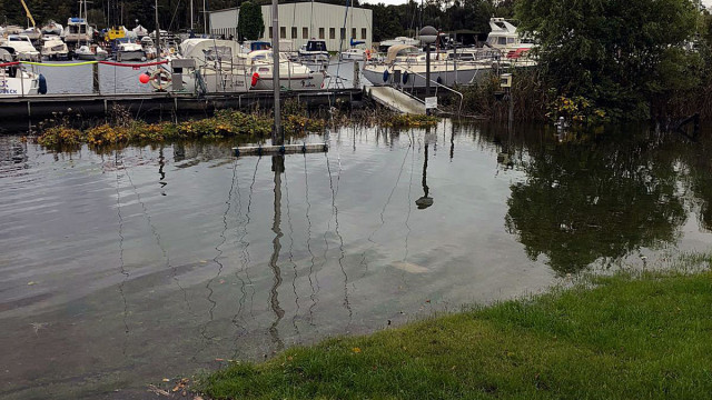 Ein Schwimmsteg ist was Tolles - wenn doch nur das Land auch schwimmen würde ...