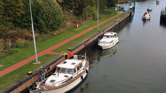 Thomas' "Ju Ming" und Haralds "Jette" - firedlich vereint - mit Abstand