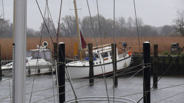 Bisschen wenig Abstand zum Land ...